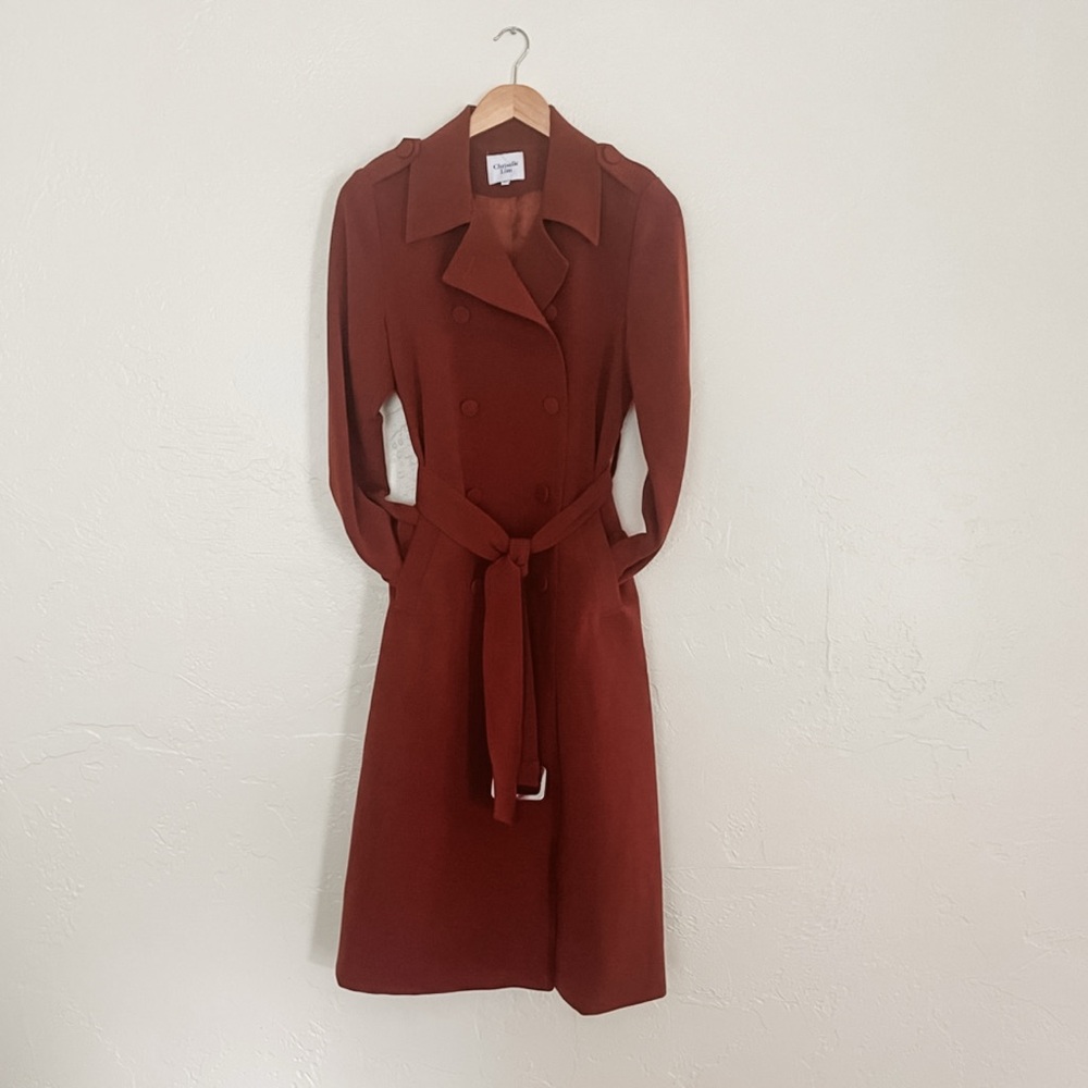 [chriselle lim collection] chloe rust trench coat